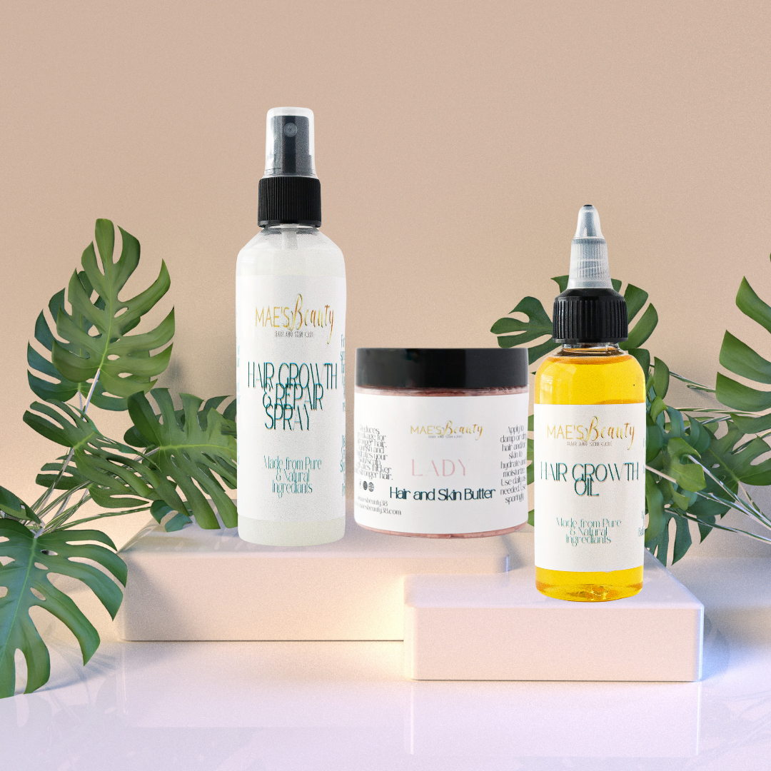 Mae's Beauty Hair Growth and Skin Care Bundle